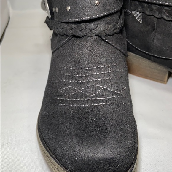 Sugar Timbers Women’s Black Ankle Booties 6 1/2M - Picture 5 of 7